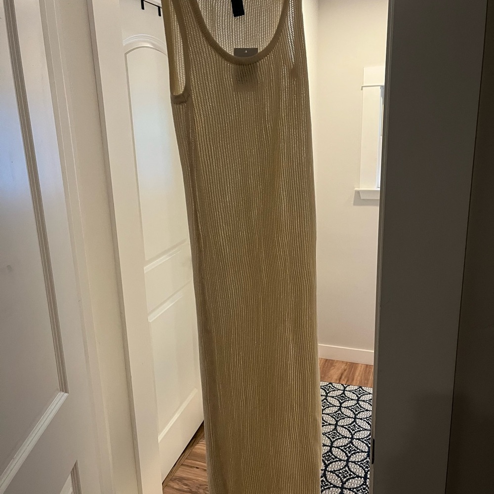 Ivory midi dress swimsuit coverup